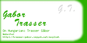 gabor trasser business card